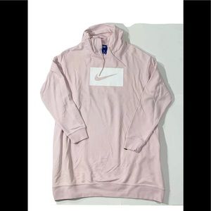 Nike Hooded Sweatshirt Size Lg. Long Fit. Blue Tag